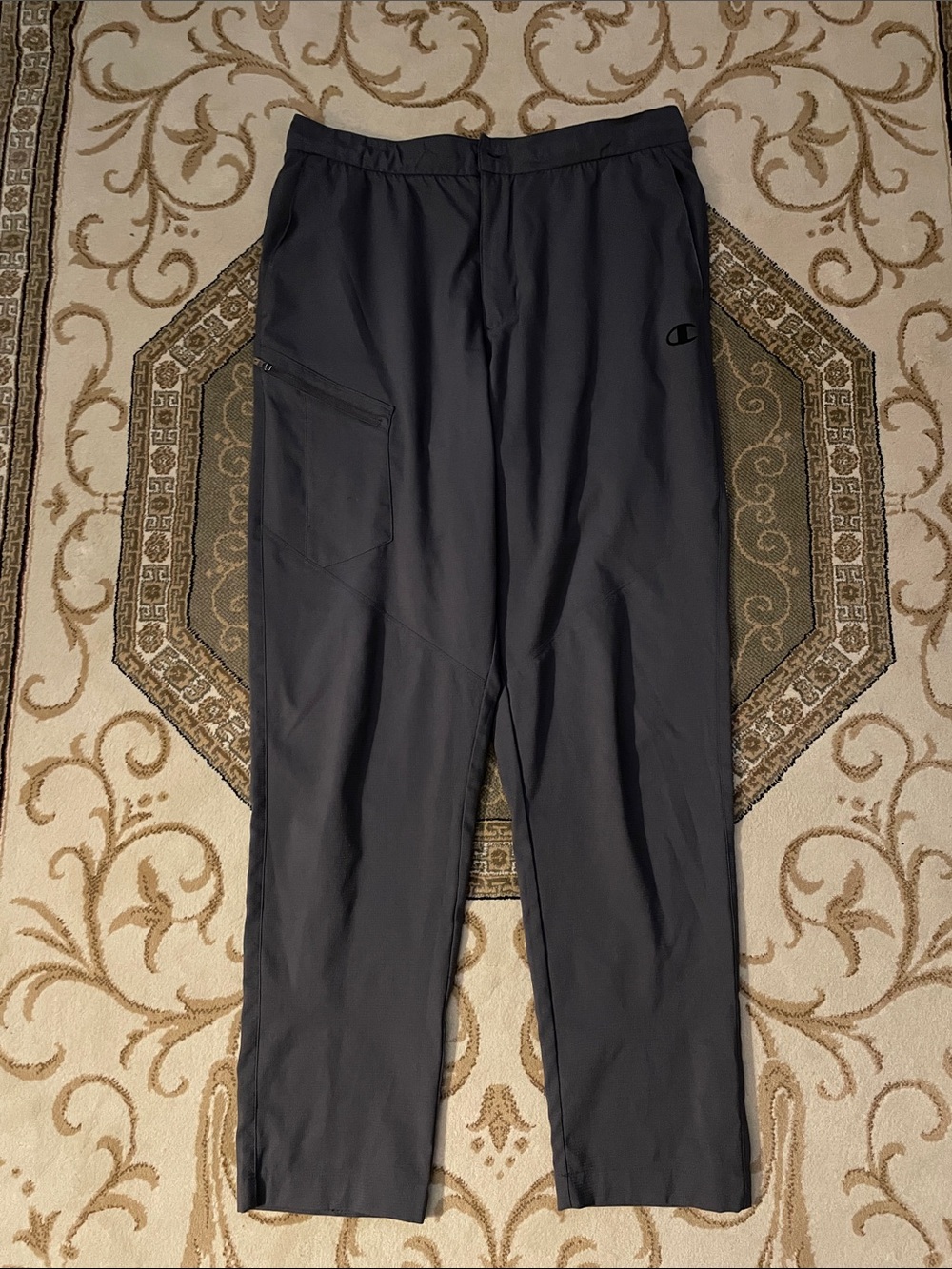 Champion Men's Black Track Joggers with Zip Pocket